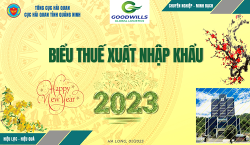 Local Import Export Tarriff 2023