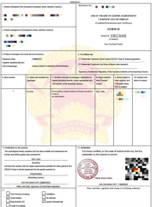 C/O FORM D (e-Form D) LÀ GÌ?
